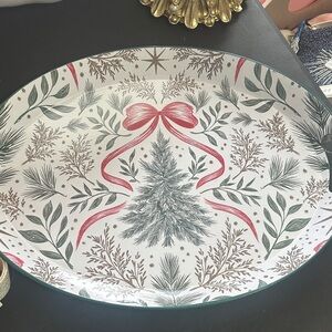 Prima design Christmas oval metal tray